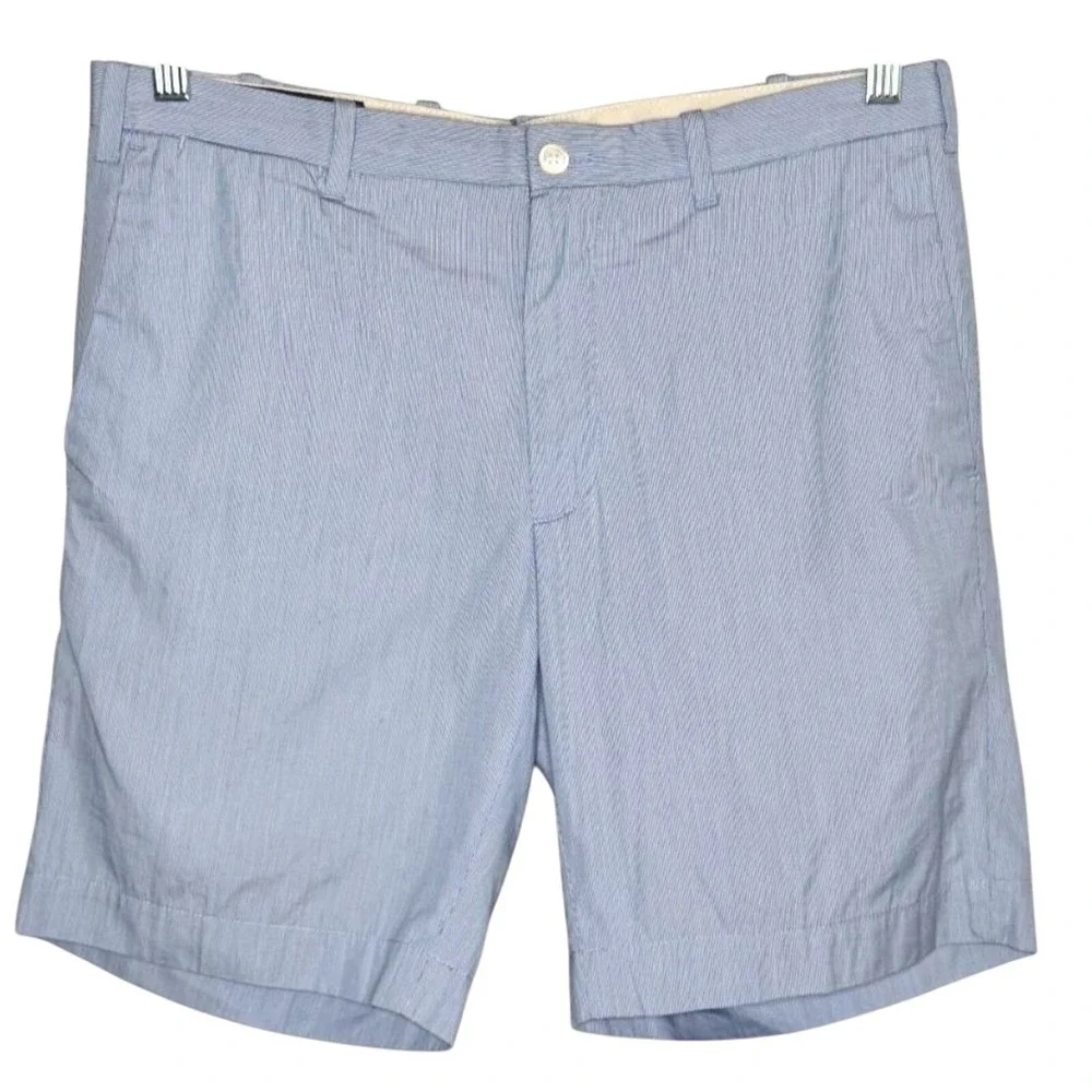 Polo Ralph Lauren Men's Blue Stripe‎ Chino Shorts Preppy Coastal Classic
